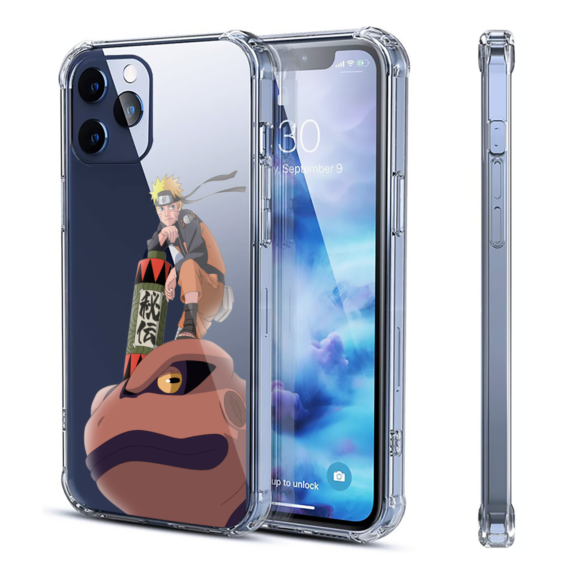 （画像用） NARUTO -ナルト- うずまき ナルト Uzumaki Naruto 【iPhone 12シリーズ対応】透明スマホケース（クリアソフトケース）
